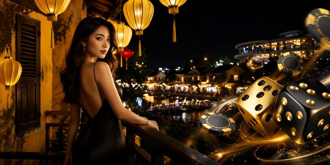 Người chơi Tài Xỉu tại chợ đêm Hội An trên ứng dụng 801